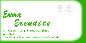 emma erendits business card